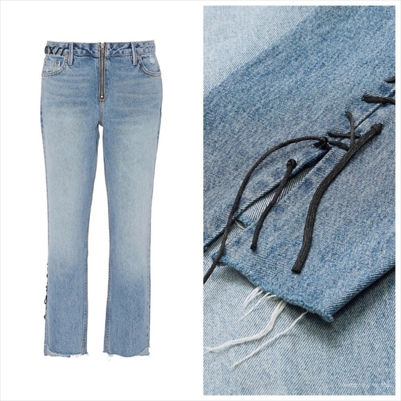 GRLFRND Jeans New Grlfrnd Renn Loose Thoughts Tie Up Jeans Poshmark